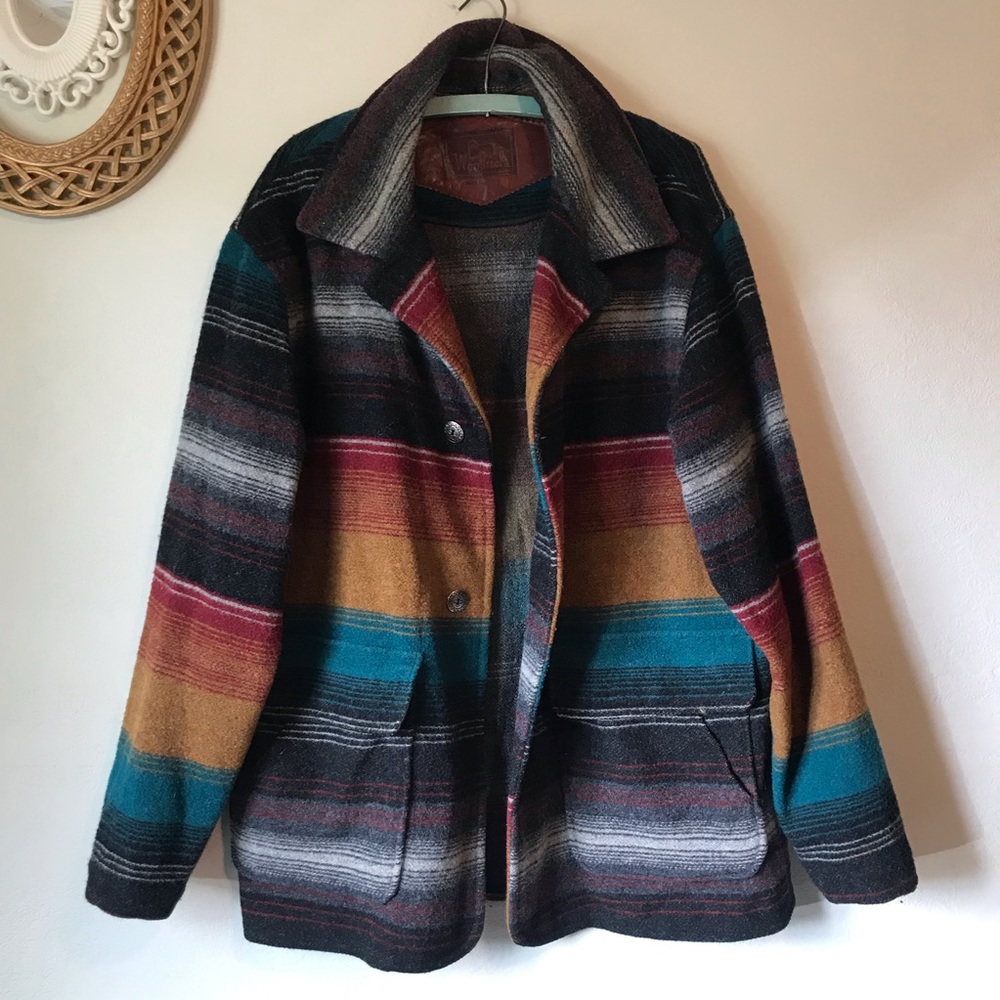 Woolrich Blanket Coat Vintage - Picture 3 of 11